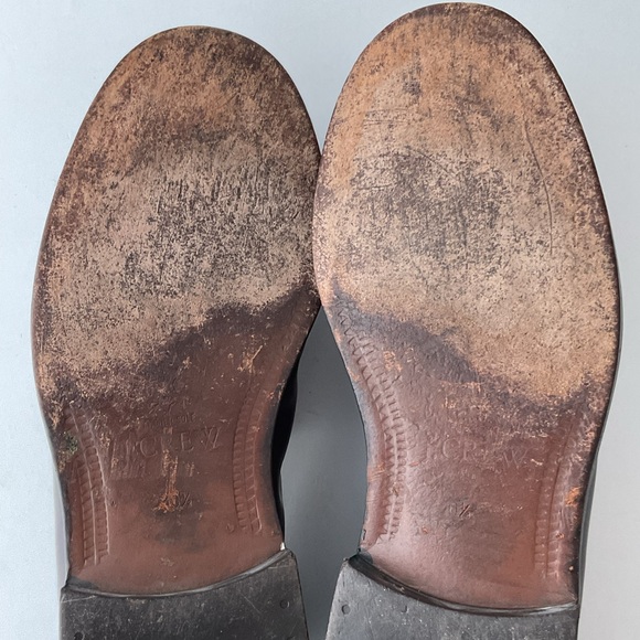 J. Crew Burgundy Leather Split Toe Penny Loafers Men's Size 10.5 - Picture 16 of 16